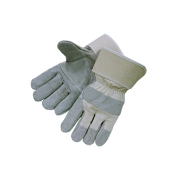 Серые корова сплит-кожа Full Palm Working Glove-3069